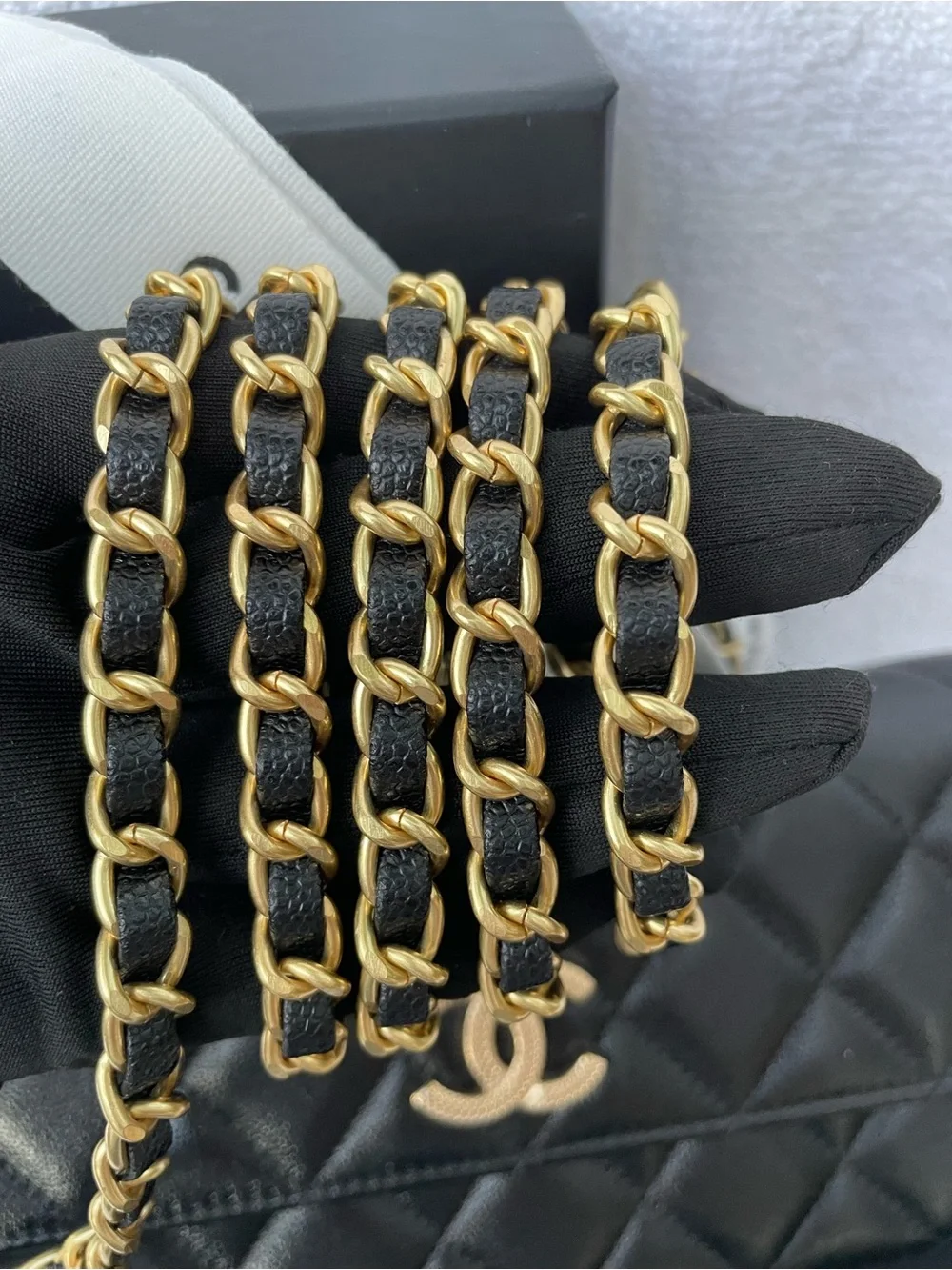 🖤Black Chanel  Caviar flap long wallet